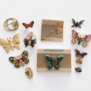 Butterfly Brooch Lot